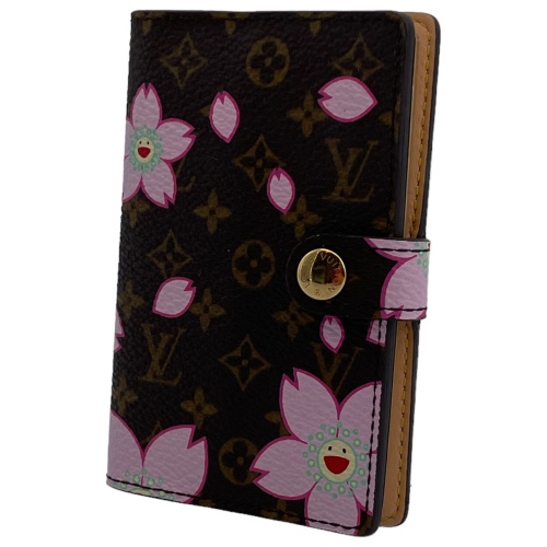 Louis Vuitton Mini Agenda Address Book Card Case Murakami Cherry Blossom