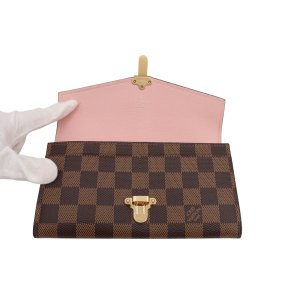 Louis Vuitton Clapton Geldbörse Damier Ebene