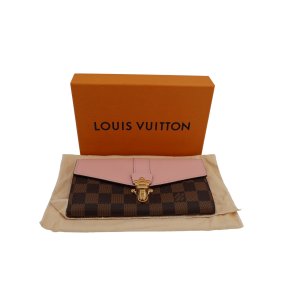 Louis Vuitton Clapton Geldbörse Damier Ebene