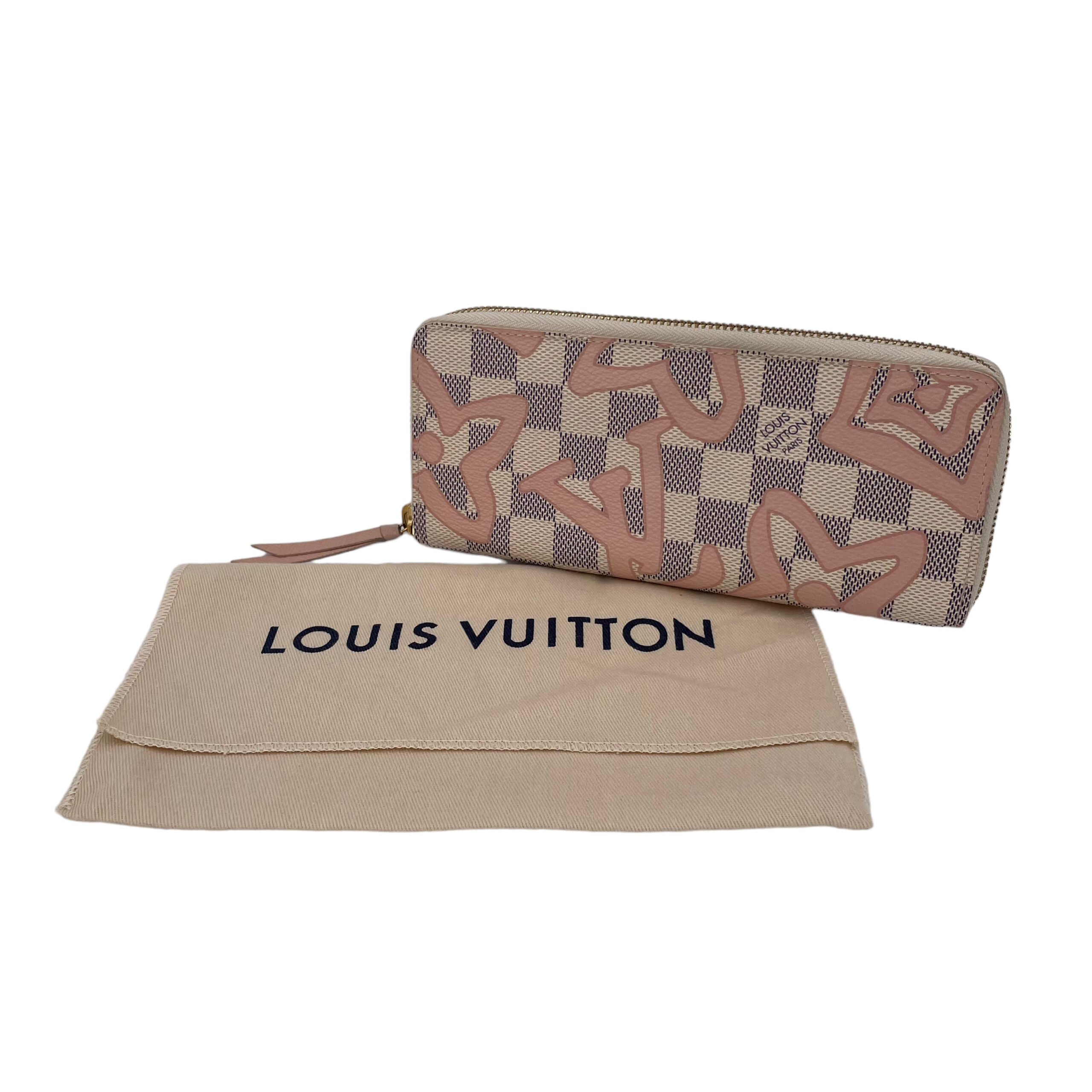Replica Louis Vuitton N60099 Clemence Wallet Damier Azur Canvas For Sale