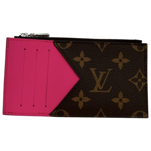 Louis Vuitton Coin Kartenetui Monogram Macassar Canvas