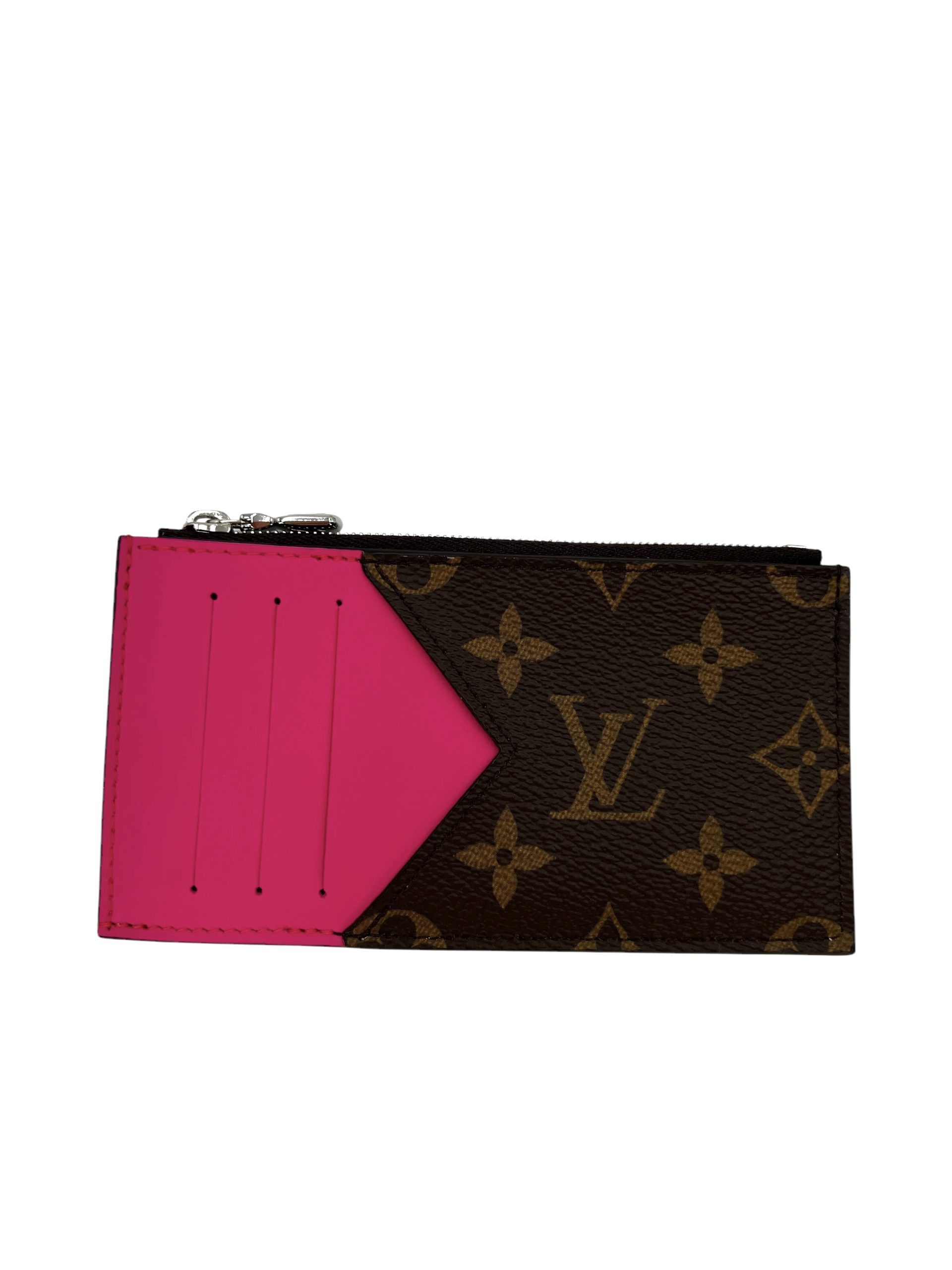 Louis Vuitton Coin Card Holder Monogram Macassar Canvas I Love