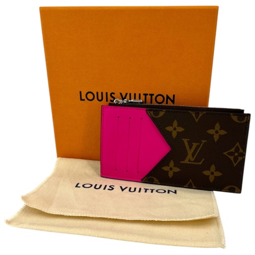 Louis Vuitton Coin Kartenetui Monogram Macassar Canvas