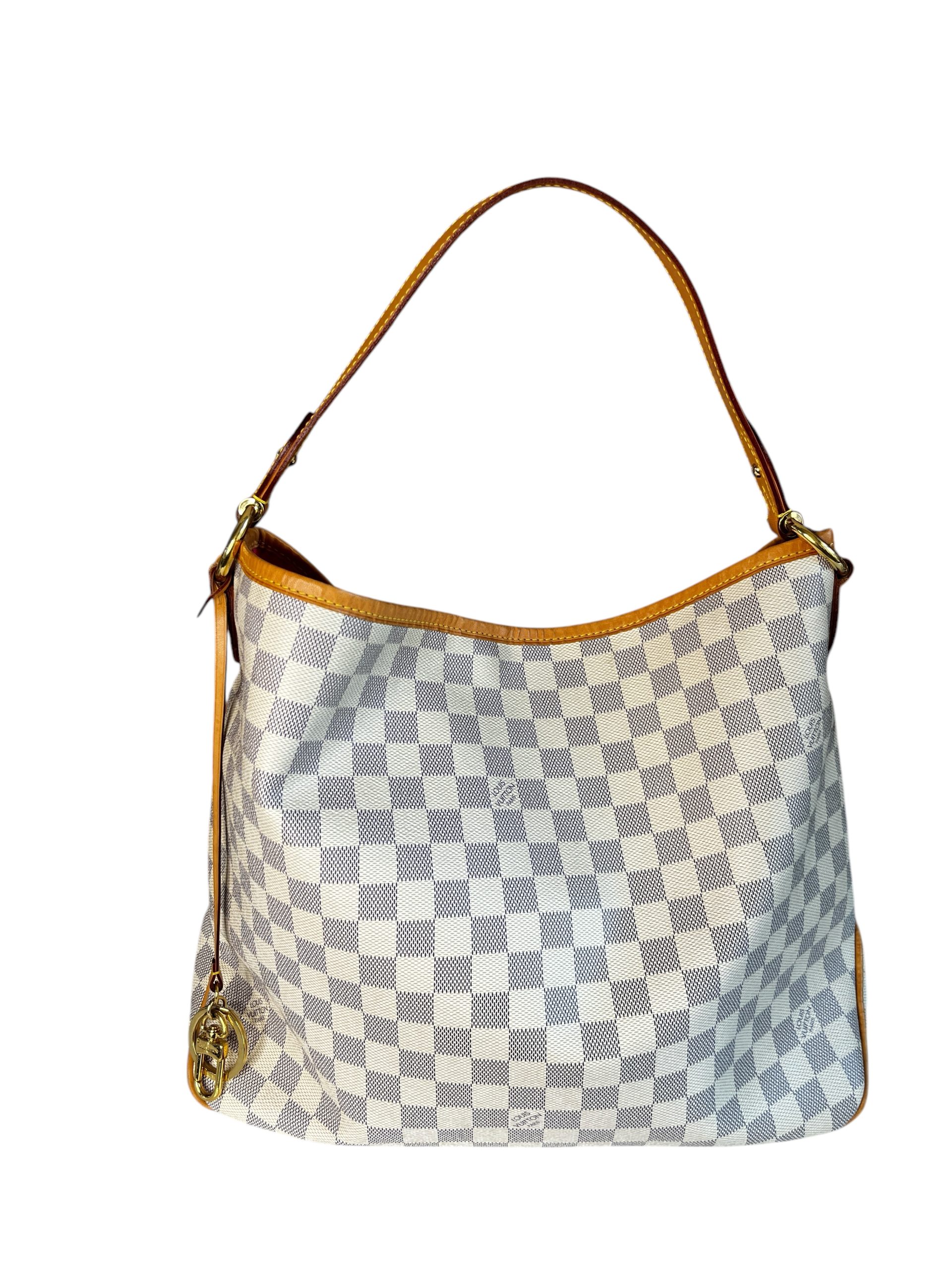 Louis Vuitton Delightful MM Damier Azur I Love Handbags