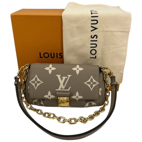 Louis Vuitton Favorite Monogram Empreinte Bicolor Tourterelle