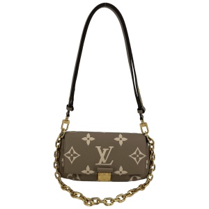 Louis Vuitton Favorite Monogram Empreinte Bicolor Tourterelle