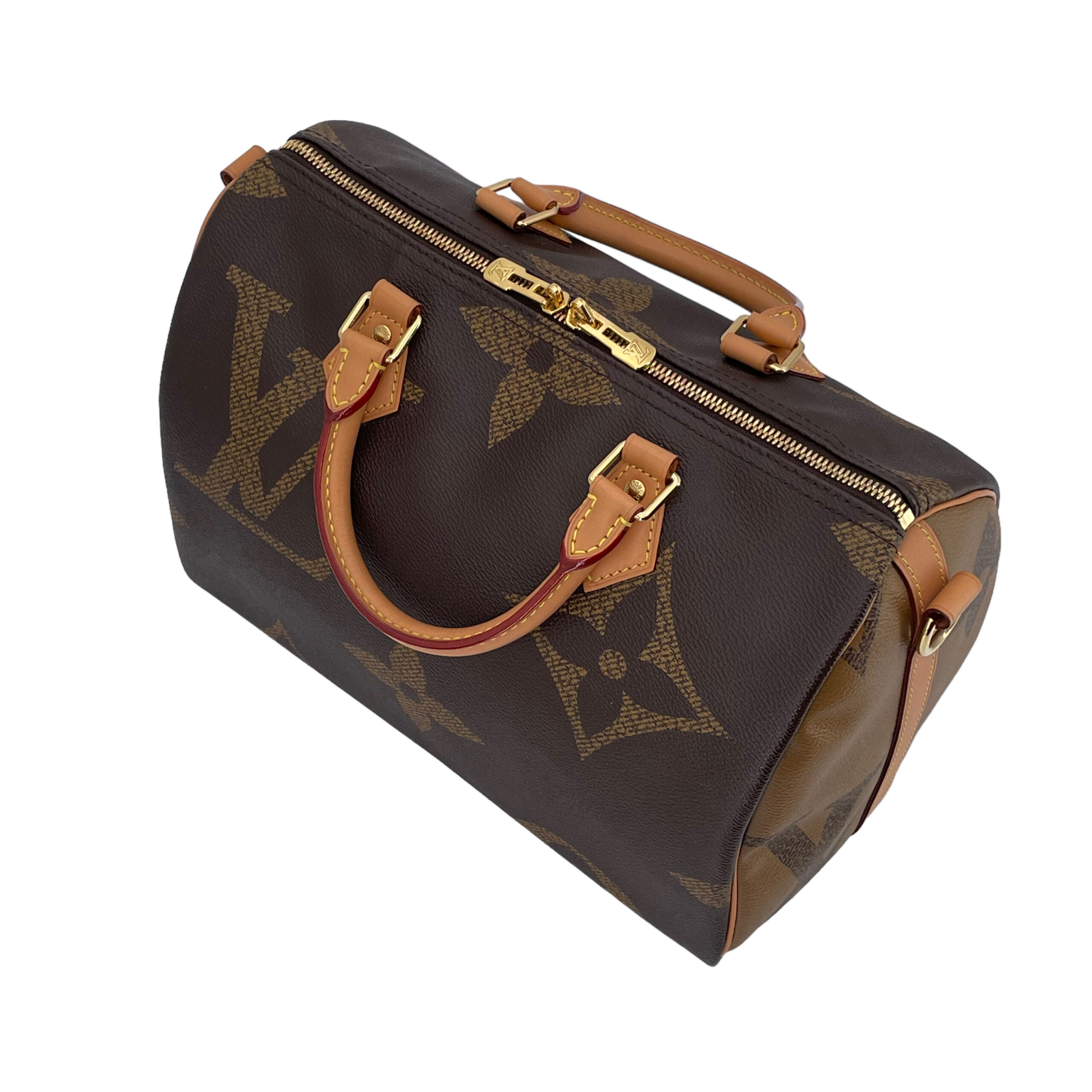 Louis Vuitton Speedy 30 Bandouliere Monogram Giant Reverse - I Love Handbags