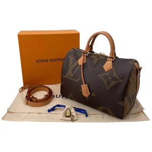 Louis Vuitton Speedy 30 Bandouliere Monogram Giant Reverse