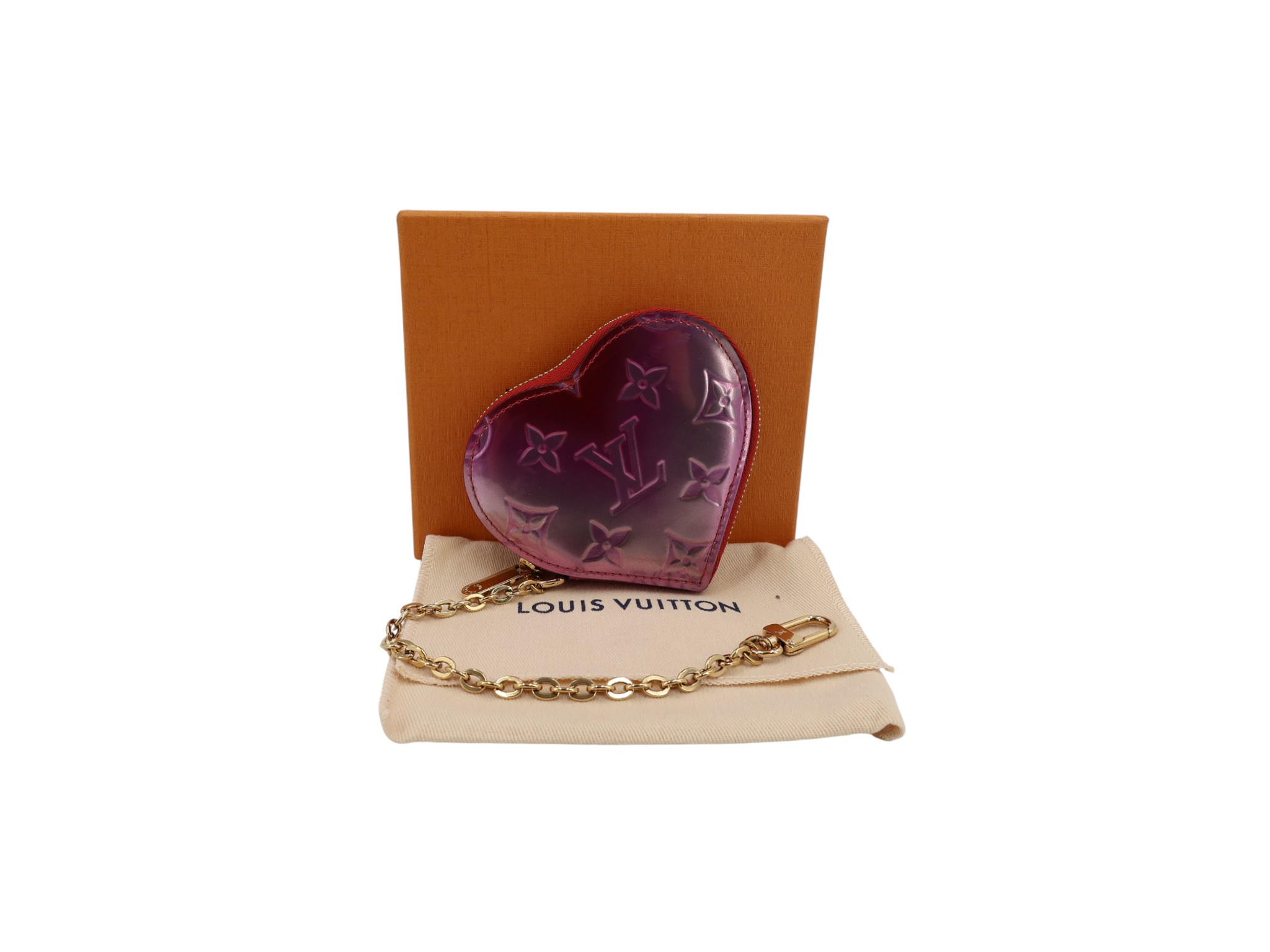 Louis Vuitton Heart Coin Vernis Valentine's Day Wallet - I Love