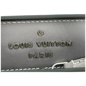 Louis Vuitton Holdall PM Satin Kalbsleder Grau