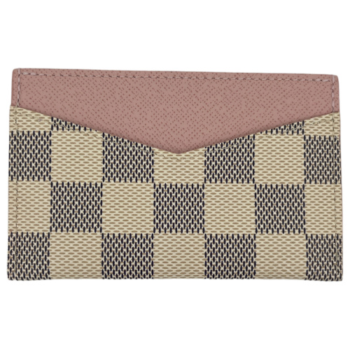 Louis Vuitton Damier Azur Rose Ballerine Card Holder