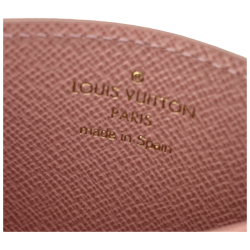 Louis Vuitton Damier Azur Rose Ballerine Card Holder