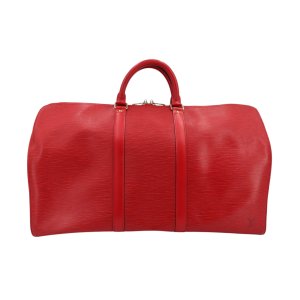 Louis Vuitton Keepall 50 Epi Leder Rot