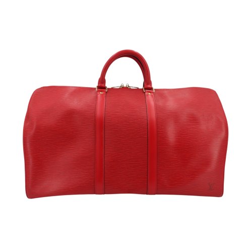 Louis Vuitton Keepall 50 Epi Leder Rot
