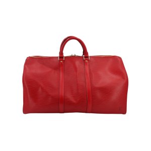 Louis Vuitton Keepall 50 Epi Leder Rot