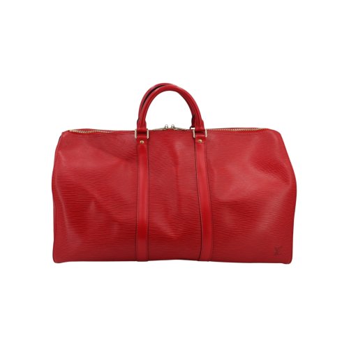 Louis Vuitton Keepall 50 Epi Leder Rot
