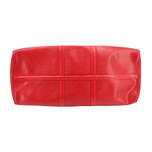 Louis Vuitton Keepall 50 Epi Leder Rot