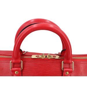 Louis Vuitton Keepall 50 Epi Leder Rot