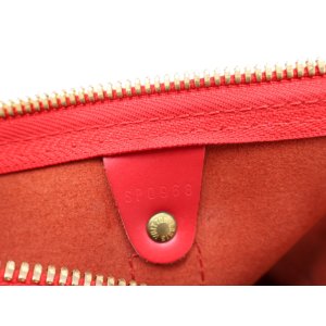 Louis Vuitton Keepall 50 Epi Leder Rot