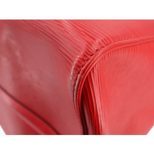 Louis Vuitton Keepall 50 Epi Leder Rot