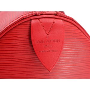 Louis Vuitton Keepall 50 Epi Leder Rot