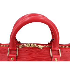 Louis Vuitton Keepall 50 Epi Leder Rot