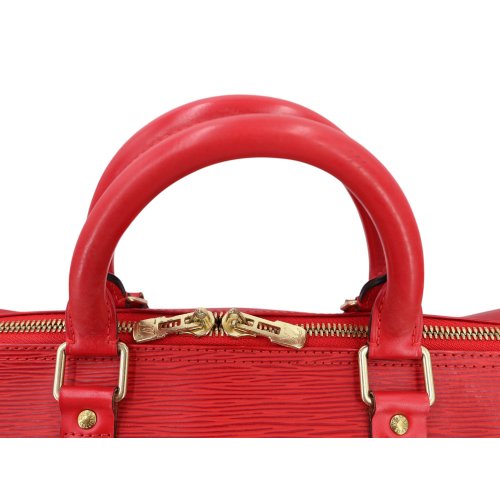 Louis Vuitton Keepall 50 Epi Leder Rot