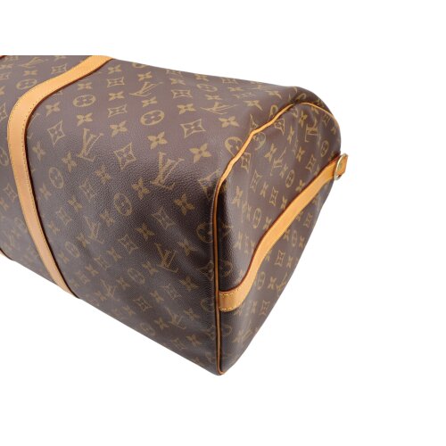 Louis Vuitton Keepall 55 Monogram Canvas Carrier bags Black Week 10