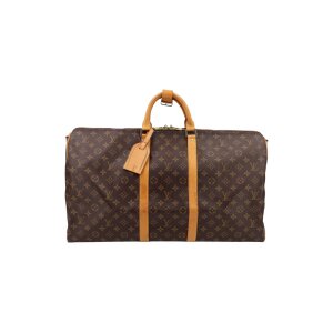 Louis Vuitton Keepall 55 Monogram Canvas Carrier bags Black Week 19