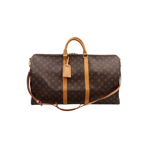 Louis Vuitton Keepall 55 Bandouliere Monogram Canvas Carrier bags Louis Vuitton