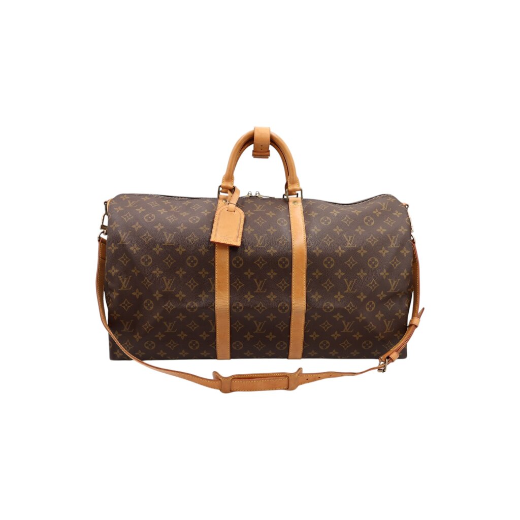 Louis Vuitton Keepall 55 Bandouliere Monogram Canvas Carrier bags Louis Vuitton