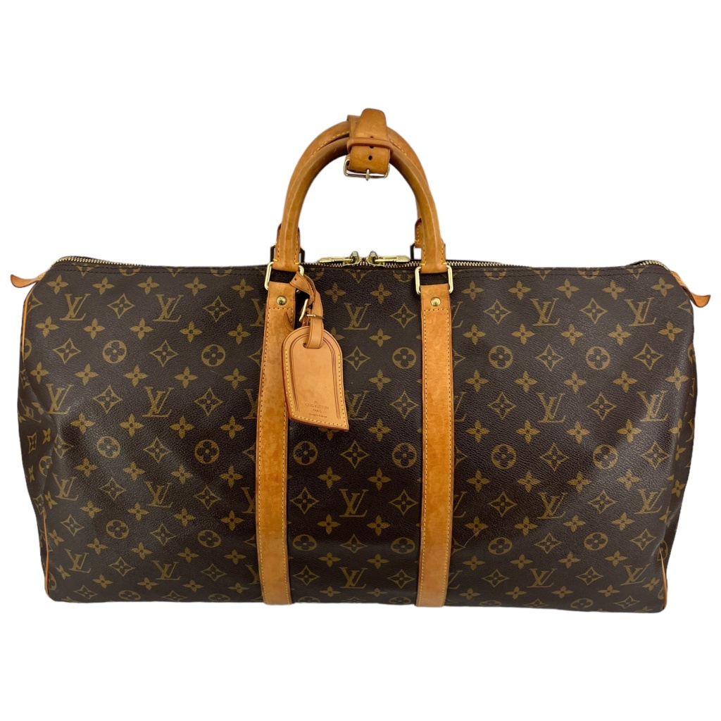 Louis Vuitton Keepall 55 Monogram Canvas Carrier bags Black Week