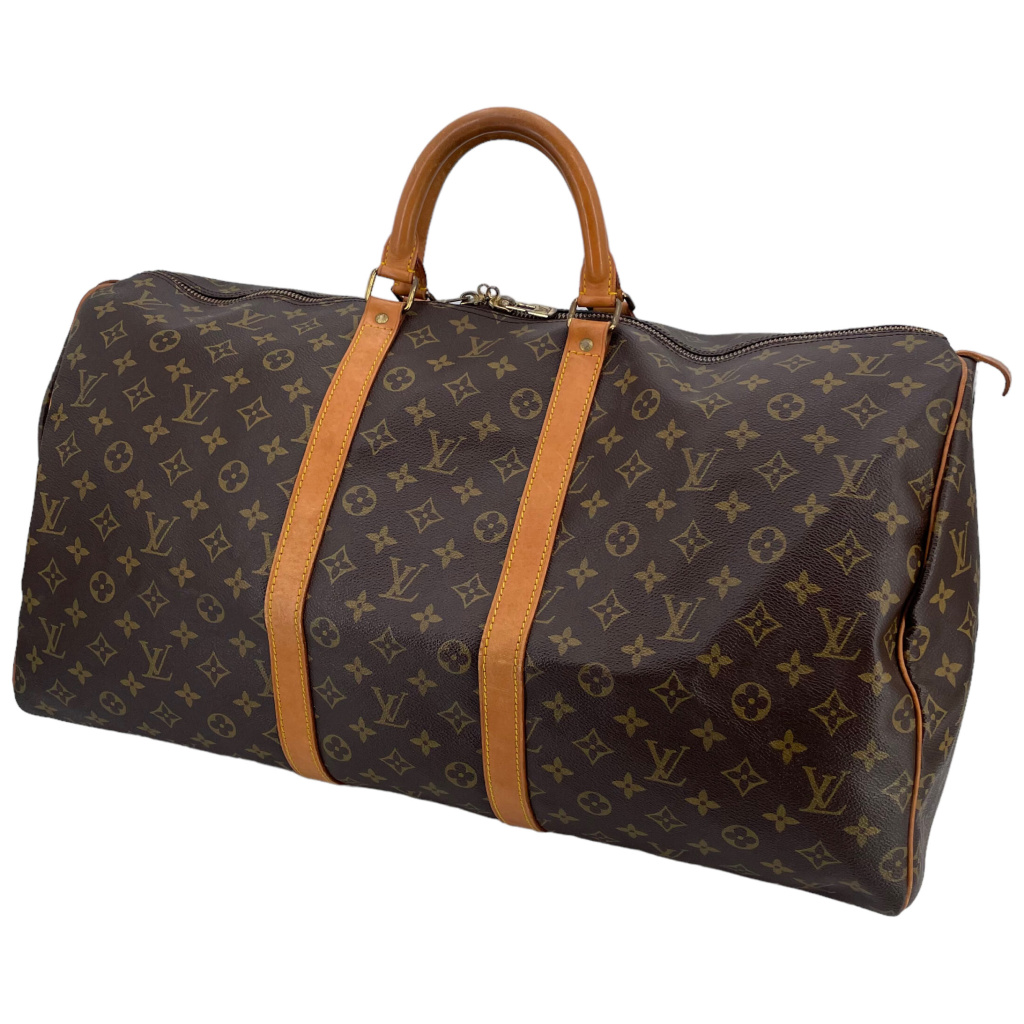 Louis Vuitton Keepall 55 Monogram Canvas Carrier bags Louis Vuitton