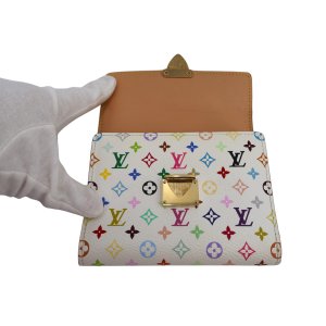 Louis Vuitton Koala Multicolor Weiß Geldbörse