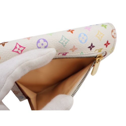 Louis Vuitton Koala Multicolor Weiß Geldbörse