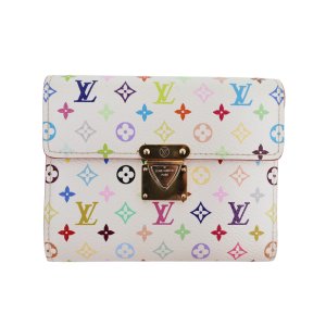 Louis Vuitton Koala Multicolor Weiß Geldbörse