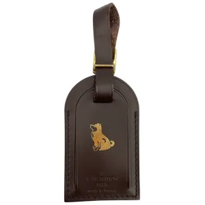 Louis Vuitton Luggage Tag Brown Dog