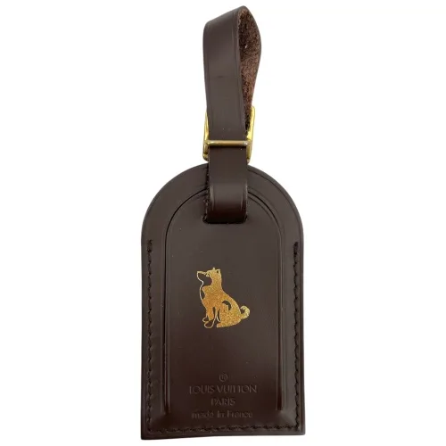 Louis Vuitton Luggage Tag Brown Dog