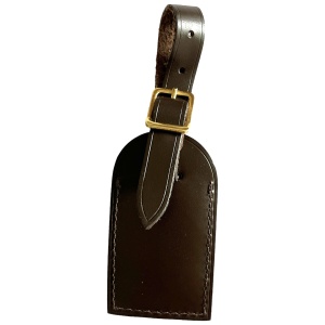 Louis Vuitton Luggage Tag Kofferanhänger Taschenanhänger Braun