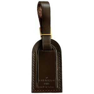 Louis Vuitton Luggage Tag Kofferanhänger Taschenanhänger Braun