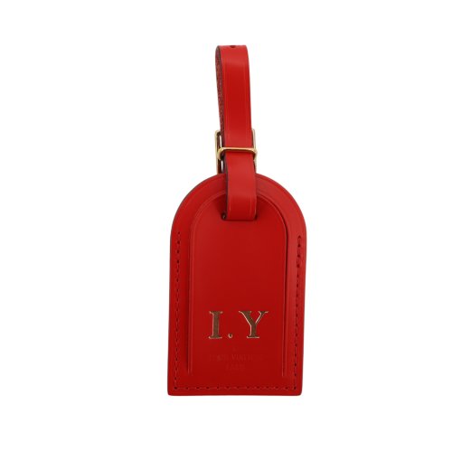 Louis Vuitton Luggage Tag Taschenanhänger Rot