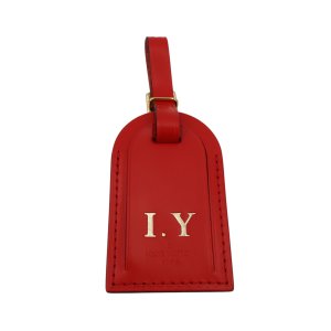 Louis Vuitton Luggage Tag Taschenanhänger Rot