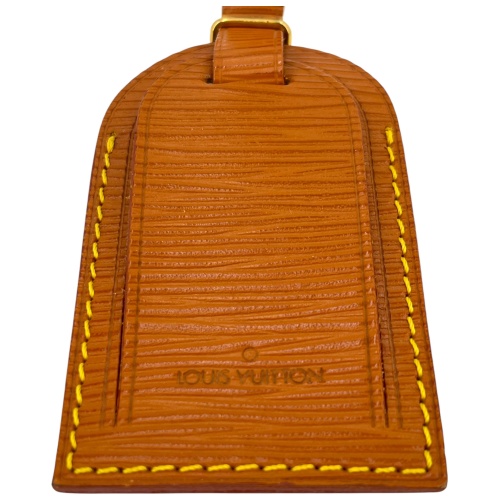 Louis Vuitton Luggage Tag Kofferanhänger Taschenanhänger Cannelle Braun