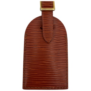 Louis Vuitton Luggage Tag Kofferanhänger Taschenanhänger Braun