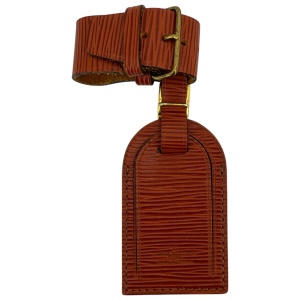 Louis Vuitton Luggage Tag Kofferanhänger Taschenanhänger Braun