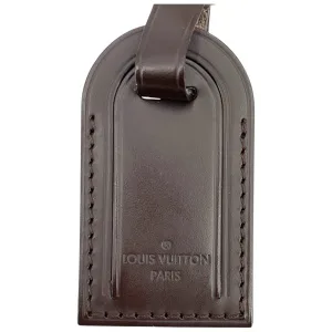 Louis Vuitton Luggage Tag Kofferanhänger Taschenanhänger Braun