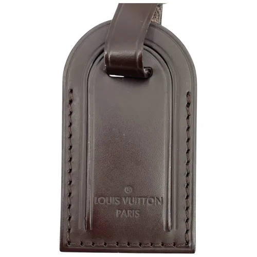 Louis Vuitton Luggage Tag Kofferanhänger Taschenanhänger Braun
