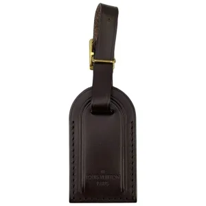 Louis Vuitton Luggage Tag Kofferanhänger Taschenanhänger Braun