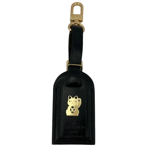 Louis Vuitton Luggage Tag Lucky Cat Black I Love Handbags