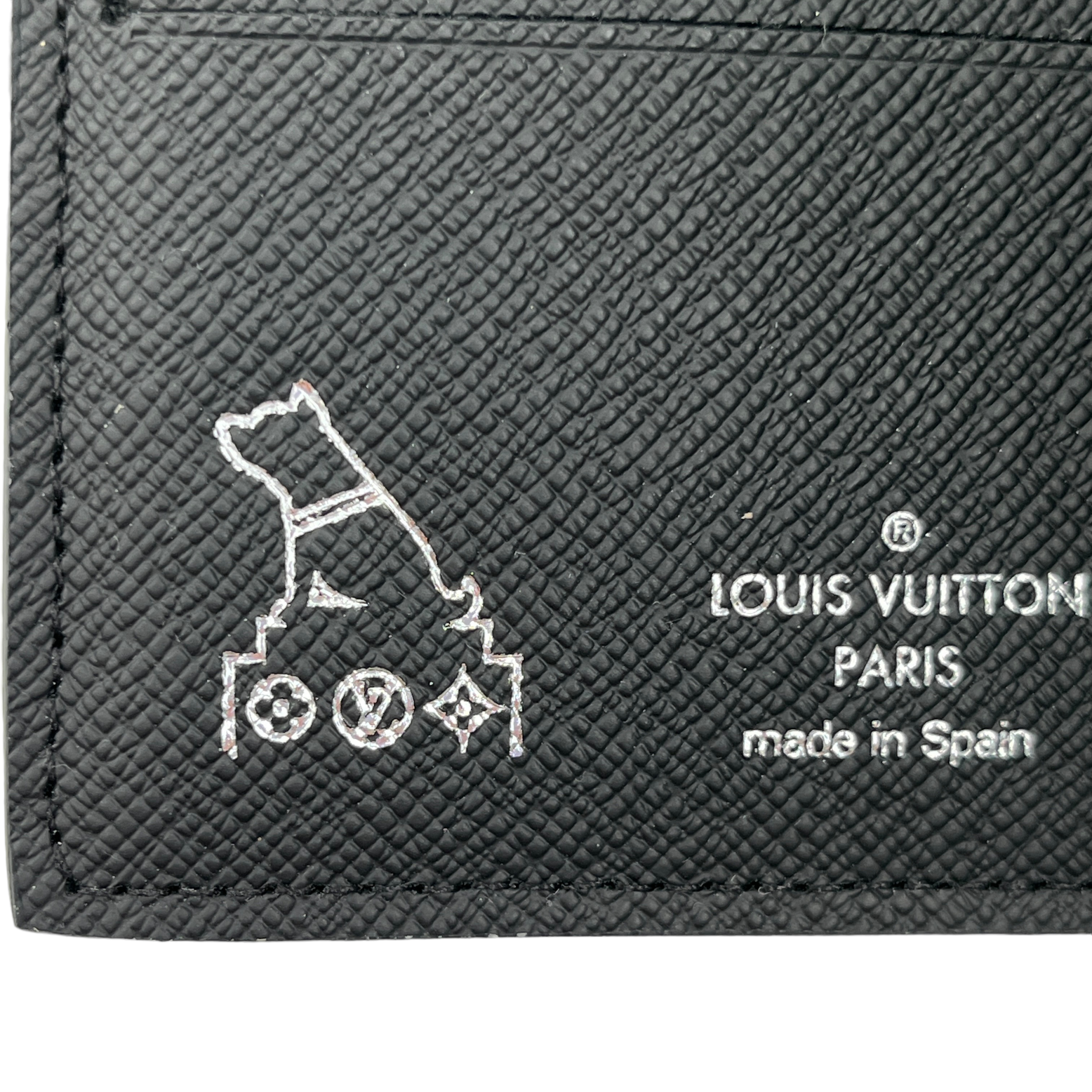 Louis Vuitton Marco Monogram Eclipse Canvas Wallet with Hachiko